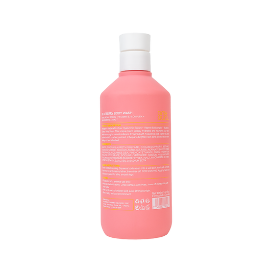 Only Aura Blueberry Shower Gel 400ml - Deep Cleansing Body Wash for Soft Smooth Skin, Long Lasting Fruity Blueberry Fragrance