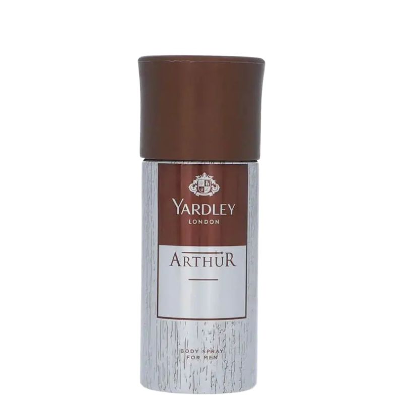 Yardley London Arthur for Men Body Spray 150 ml Masculine Fragrance & Long-Lasting Freshness