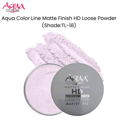 Aqua Color Line Matte Finish HD Loose Powder (Shade:TL-18)