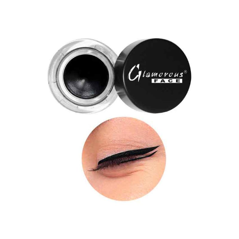 Glamorous Face Long Lasting Water Proof Gel Eyeliner (BLACK)