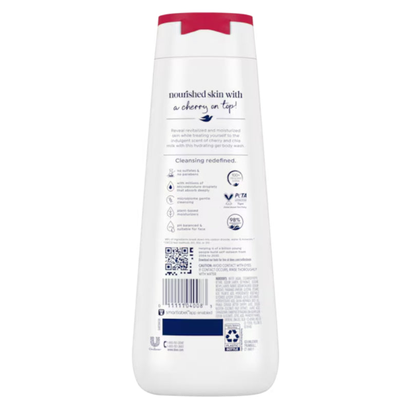 Dove Body Wash With Chia Milk and Cherry 20 fl oz-591ml
