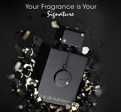 Armaf Club De Nuit Intense for Men Eau de Toilette Black 105ml - Long Lasting Bold & Masculine Fragrance Perfume