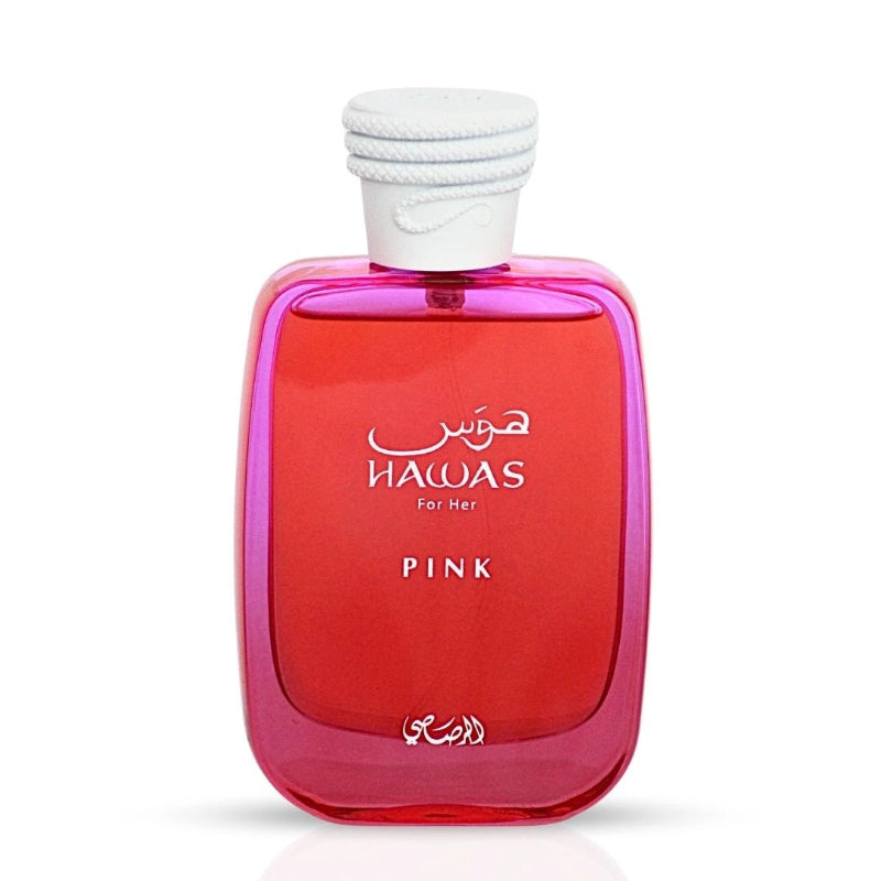Hawas Pink for Her Eau de Parfum Spray 100ml by Rasasi Long-Lasting Feminine & Floral Fragrance