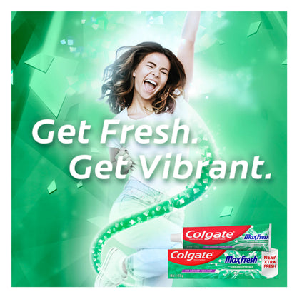 Colgate MaxFresh Toothpaste with Cooling Crystals Clean Mint 100ml - Extra Fresh, 10x Longer Cooling