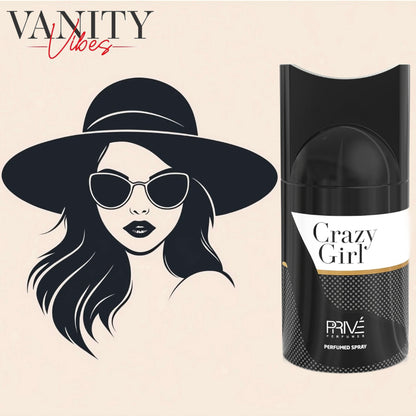 Crazy Girl By Prive Perfumed Spray For Women 250ml