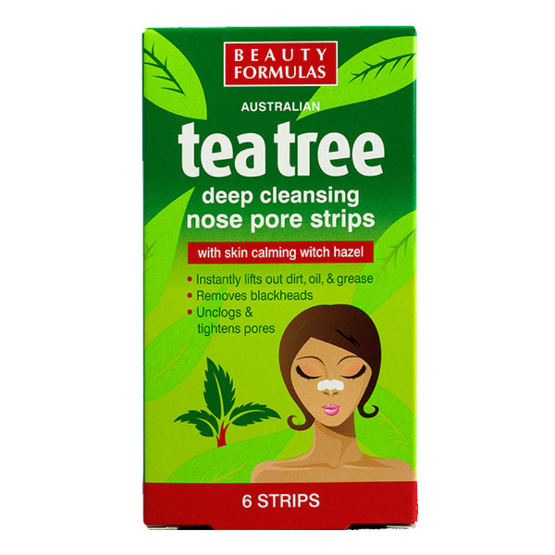 Beauty Formulas Tea Tree Nose Strip Pack of 6