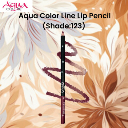 Aqua Color Line Lip Pencil (Shade:123)