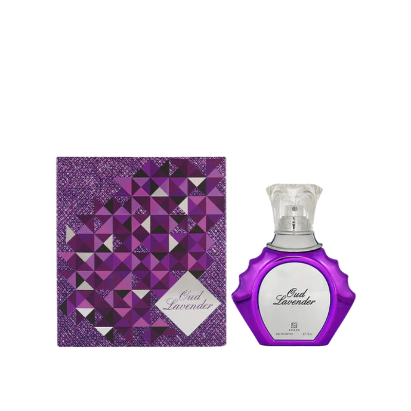 Ahmed Al Maghribi Oud Lavender Eau De Parfum 100ml – Long Lasting Original Rich Oud Unisex Fragrance for Men & Women