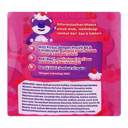Kodomo Cherry Antibacterial Shampoo & Conditioner For Kids 200ml