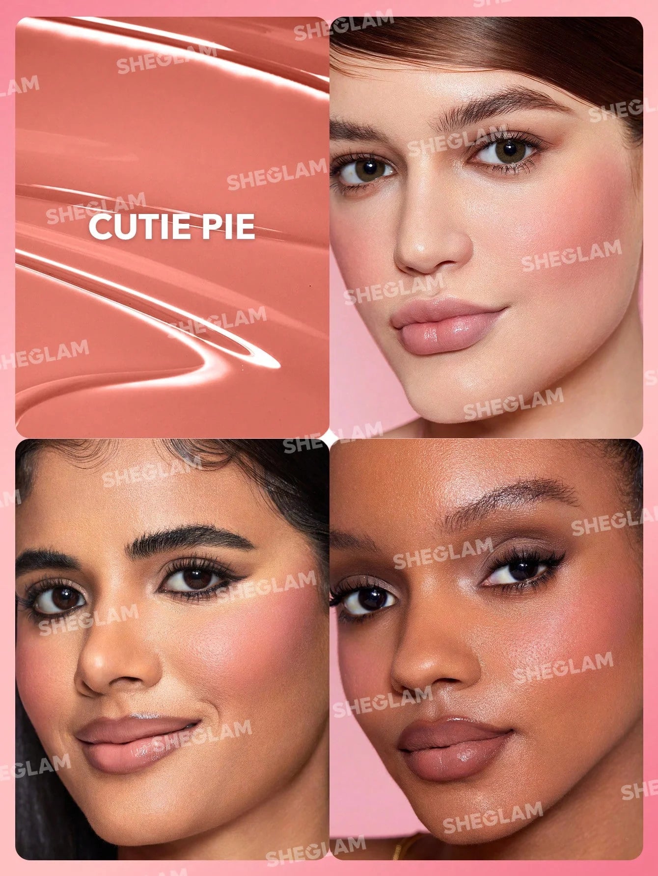 She Glam Sheglam Color Bloom Liquid Blush in Shade Cutie Pie 5.2 ml Natural Flush & Long-Lasting Glow