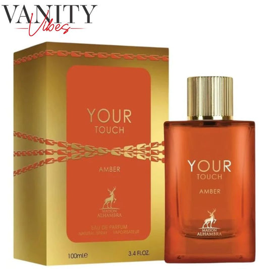 Your Touch Amber Eau De Parfum 100ml by Maison Alhambra Long-Lasting Warm & Elegant Fragrance