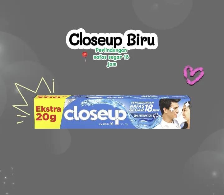 Closeup Icy White Toothpaste 160 × 20g Brightening & Fresh Breath Formula