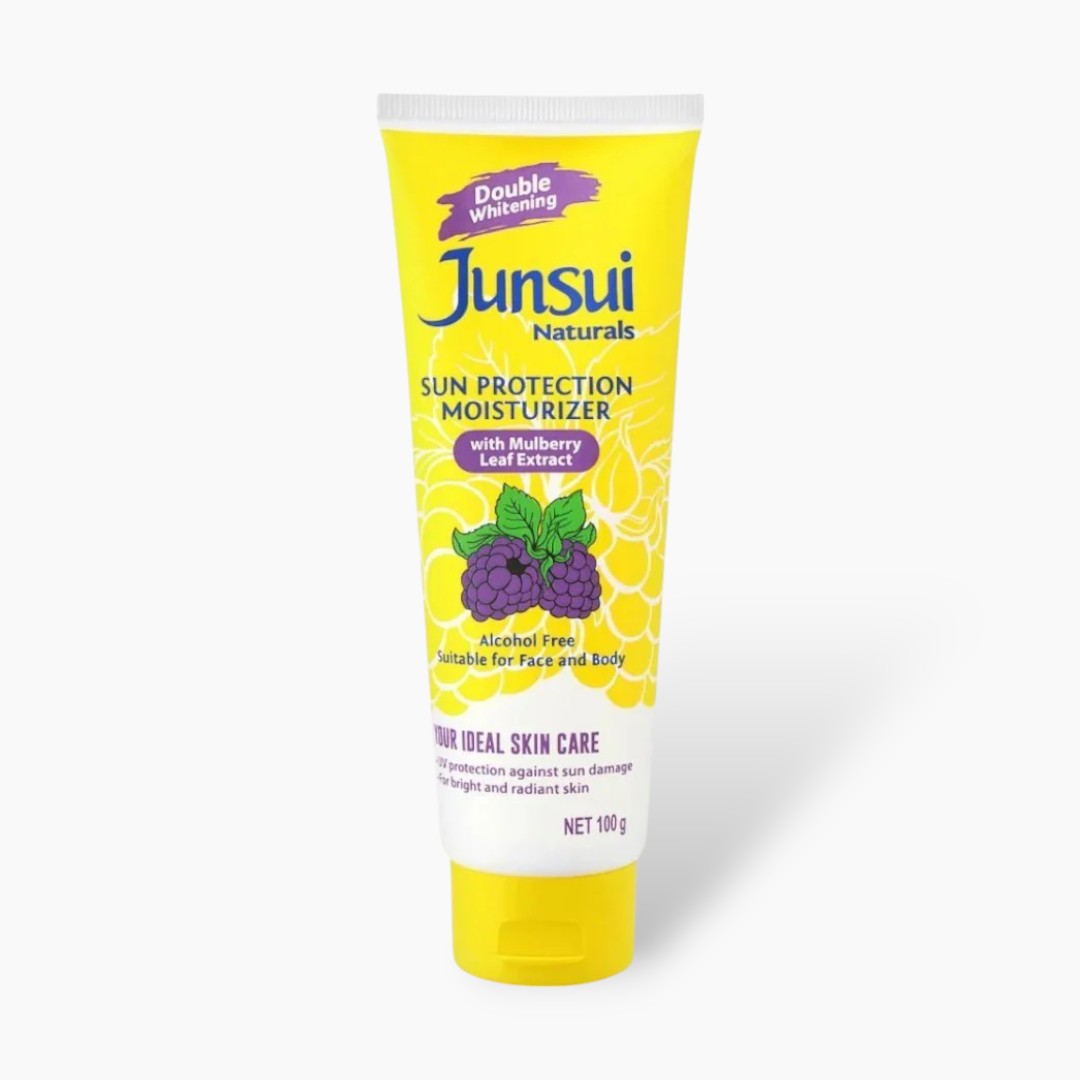 Junsui Mulberry Sun Protection Moisturizer 100g – SPF Daily Face Cream for UV Protection, Deep Hydration & Bright Even Skin T