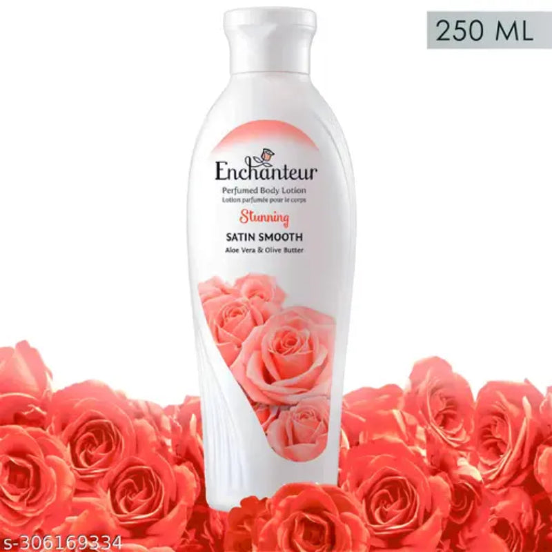 Enchanteur Stunning Smooth Perfumed Body Lotion 250ml - Deep Moisturizing Floral Fragrance Lotion for Soft, Smooth & Radiant 
