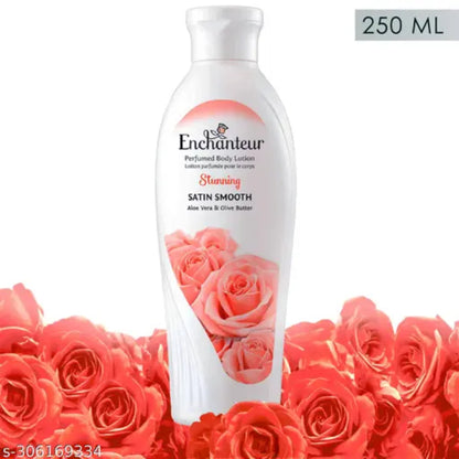 Enchanteur Stunning Smooth Perfumed Body Lotion 250ml - Deep Moisturizing Floral Fragrance Lotion for Soft, Smooth & Radiant 