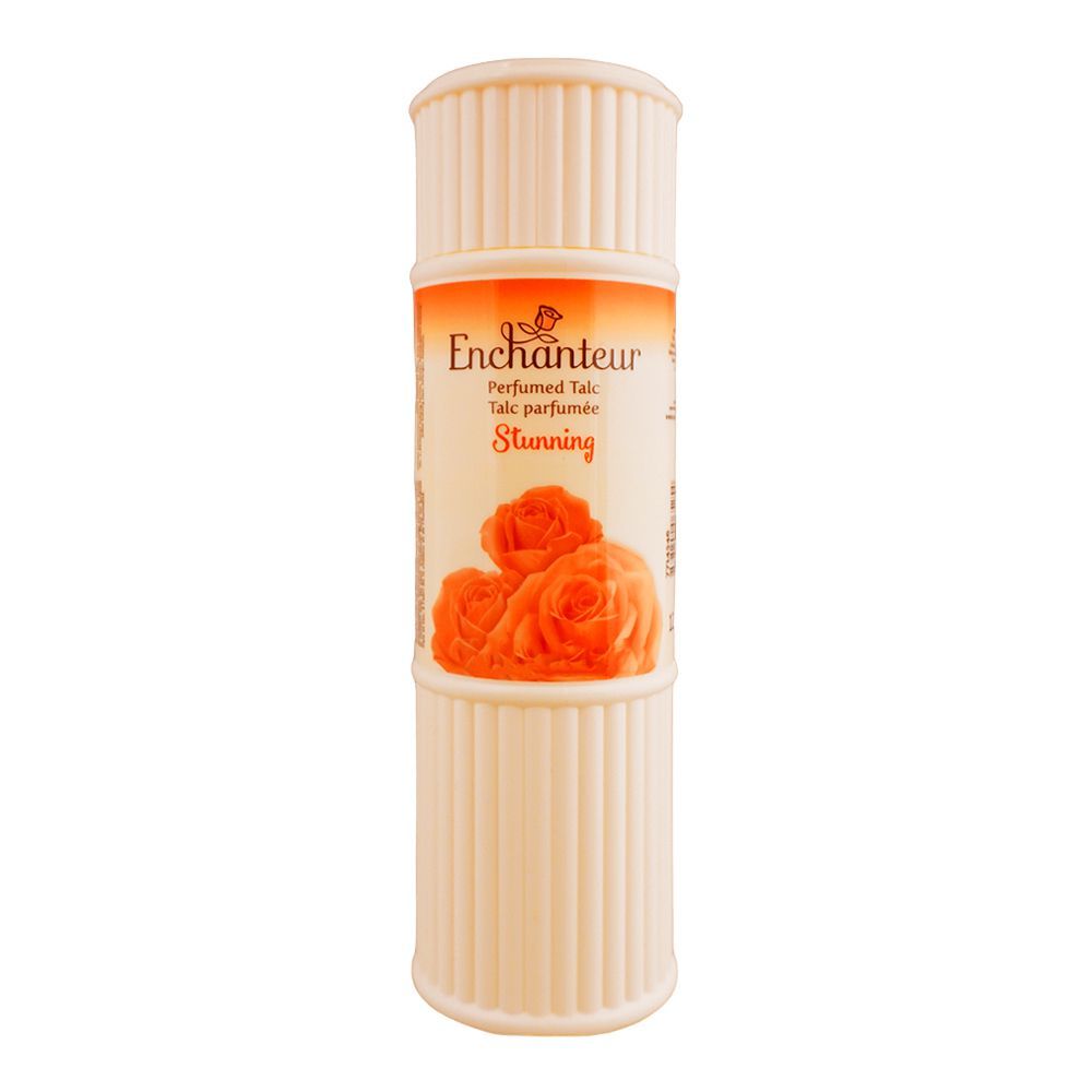 Enchanteur Stunning Perfumed Talc Powder 125g – Long Lasting Floral Fragrance Body Powder for Soft, Smooth & Fresh Skin Odor 