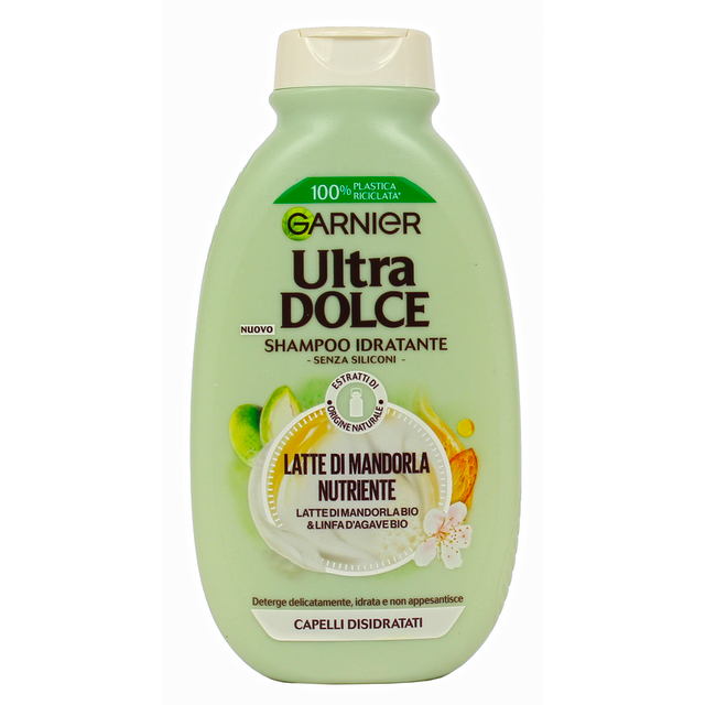 Garnier Ultra Dolce Shampoo Idratante Latte di Mandorla Nutriente 300ml Moisturizing & Nourishing Hair Care