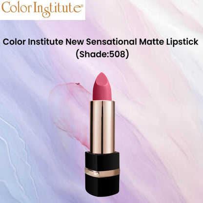 Color Institute New Sensational Matte Lipstick (Shade:508)