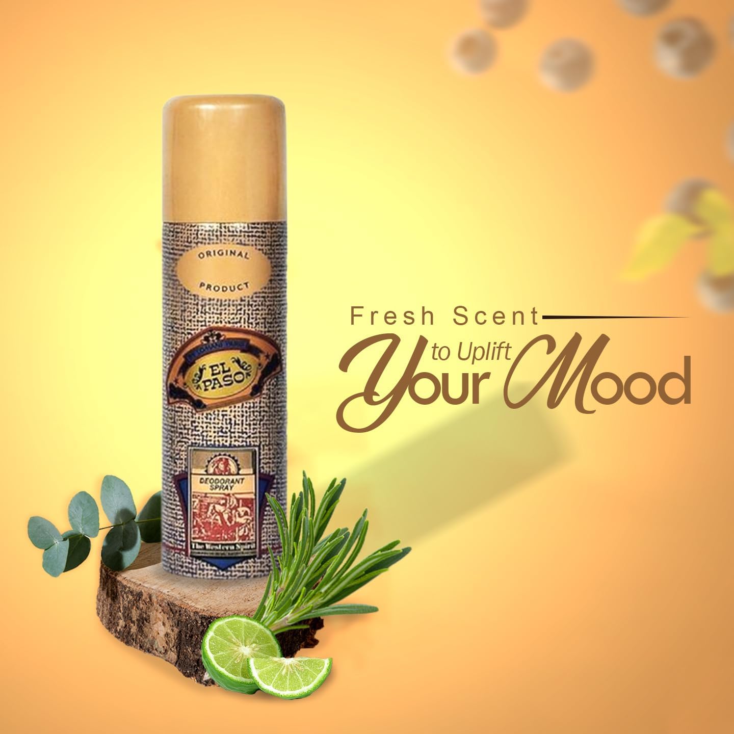 El Paso Deodorant Spray Original 250ml – Long Lasting Fresh Masculine Fragrance Body Spray for Men Daily Wear Odor Protection