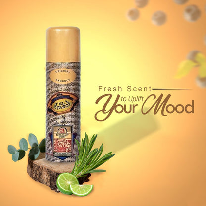 El Paso Deodorant Spray Original 250ml – Long Lasting Fresh Masculine Fragrance Body Spray for Men Daily Wear Odor Protection