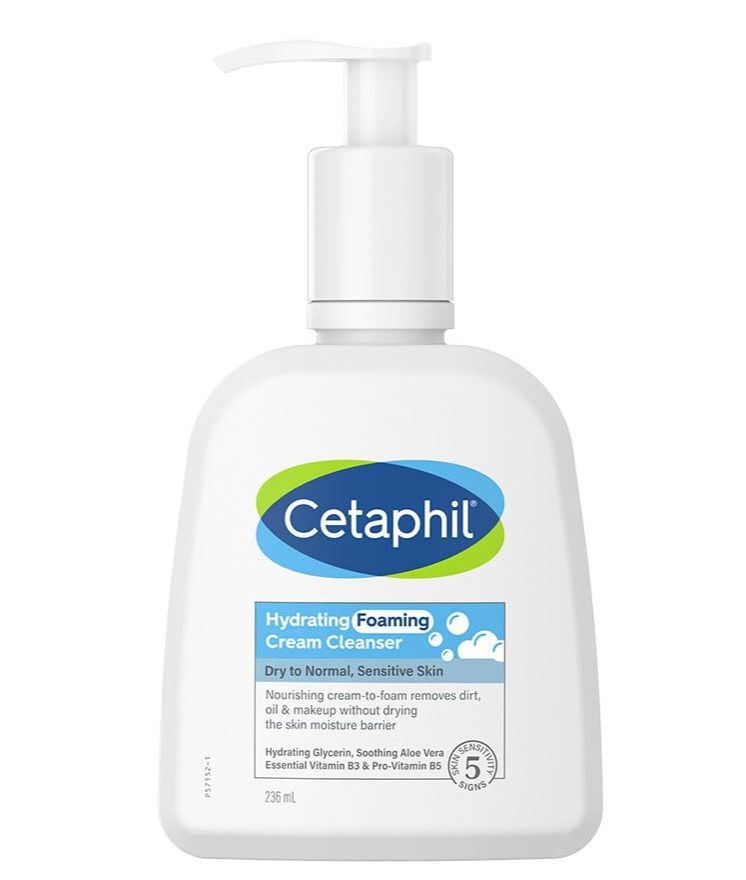 Cetaphil Hydrating foaming Face Wash Cream to Foam Cleanser 236ml