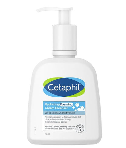 Cetaphil Hydrating foaming Face Wash Cream to Foam Cleanser 236ml