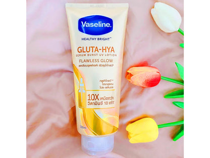 Vaseline Bright GLUTA HYA Serum Burst UV Lotion Flawless Glow 300ml