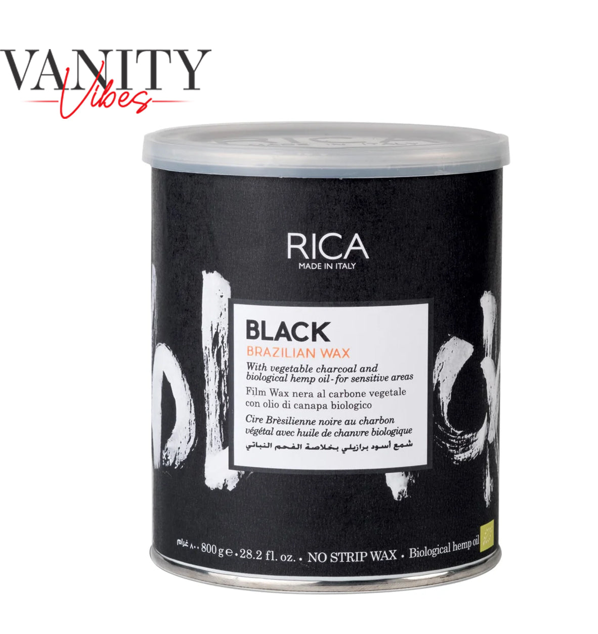 RICA Black Brazilian Wax For Bikini and Sensitive Areas 800ml