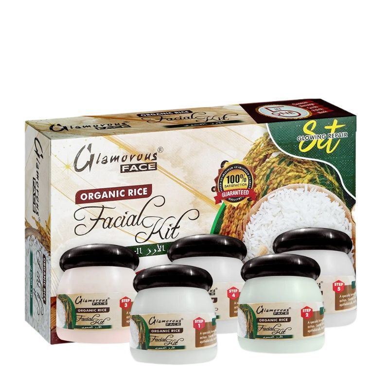 Glamorous Face 5 In 1 Organic Rice Facial Kit