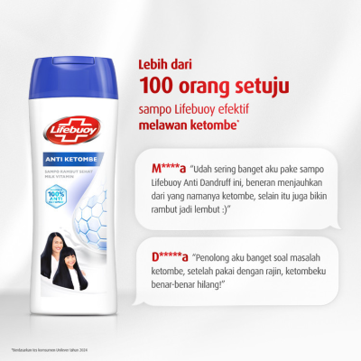 Lifebuoy Anti Ketombe Sampo Rambut Sehat Shampoo 340ml