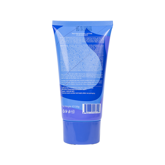 Only Aura Refreshing Acne Face Wash 150g - Deep Cleansing Skincare Face Wash for Acne Control, Oil Removal, Pimple Care & Fre