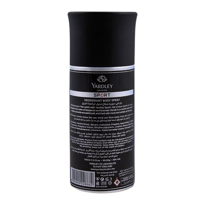 Yardley Sports Body Spray for Men-150ml