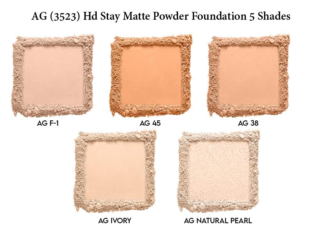 Aqua Color Line Hd Stay Matte Powder Foundation  Shade 38