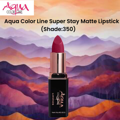 Aqua Color Line Super Stay Matte Lipstick (Shade:350)