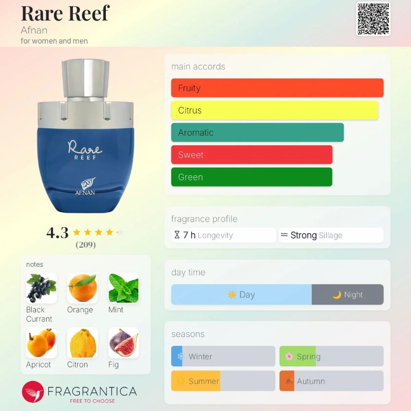 Rare Reef by Afnan Extrait De Parfumm 100ml for Men & Women