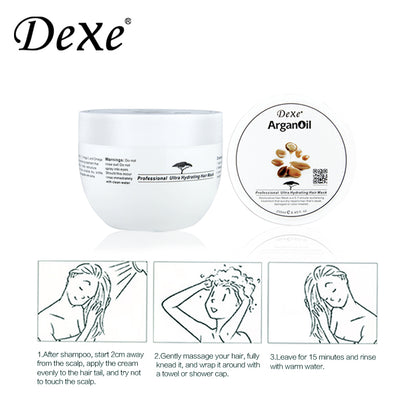 Dexe Argan Oil Hair Mask 250 ml Deep Conditioning, Repair & Smooth Hair Care