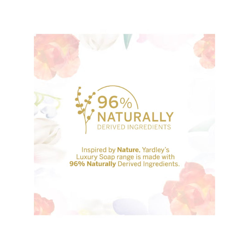 Yardley London Luxury Bath Soap with Imperial Sandalwood Extracts 3 × 100 g Deep Cleansing & Warm Woody Fragrance