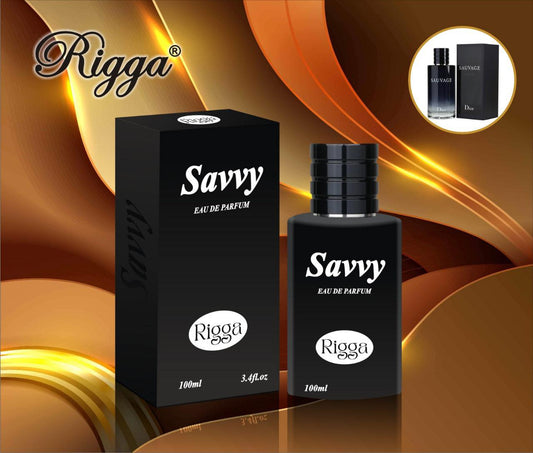Rigga Savvy Eau de Parfum 100ml - Long Lasting Fresh Woody Aromatic Fragrance Perfume for Men & Women Elegant Daily Wear Scen