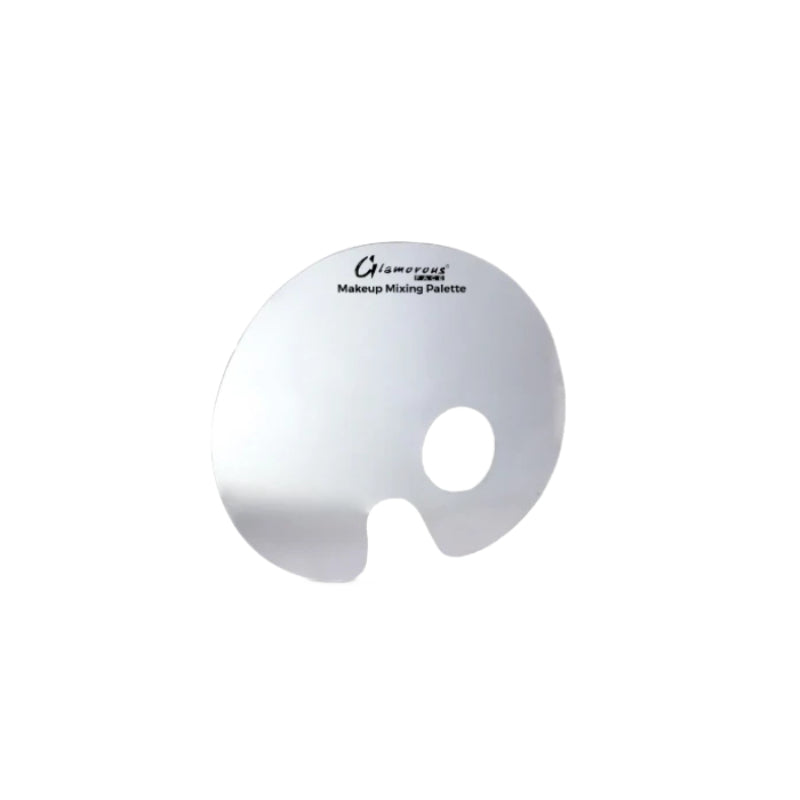 Glamorous Face Foundation & Base Mixing Palette with Spatula Stainless Steel (Small)