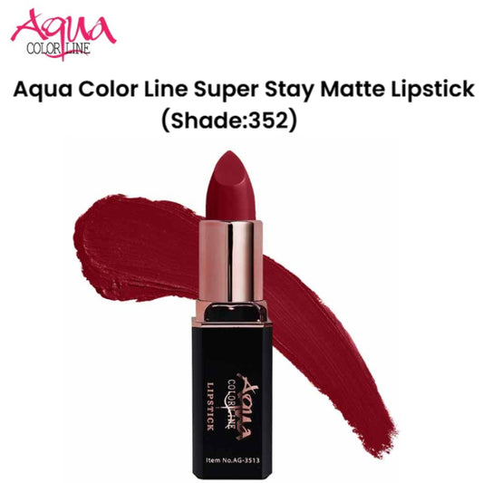 Aqua Color Line Super Stay Matte Lipstick (Shade:352)