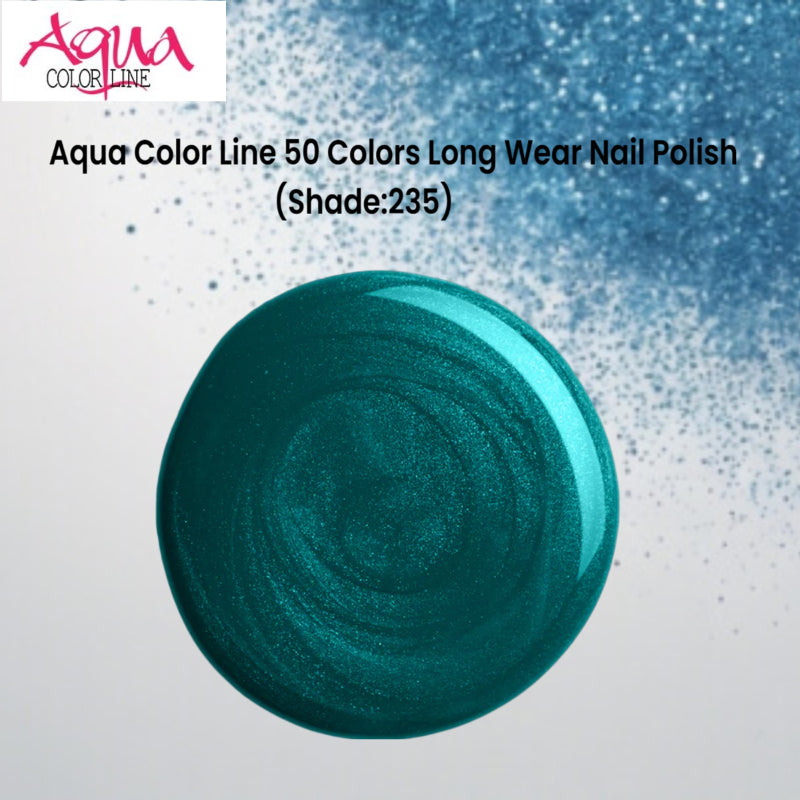 Aqua Color Line 50 Colors Long Wear Nail Polish (Shade:235)