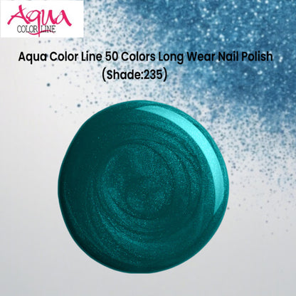 Aqua Color Line 50 Colors Long Wear Nail Polish (Shade:235)
