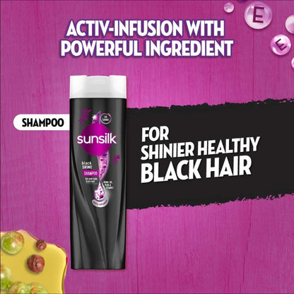 Sunsilk Go Shine Black Shine Shampoo 160ml