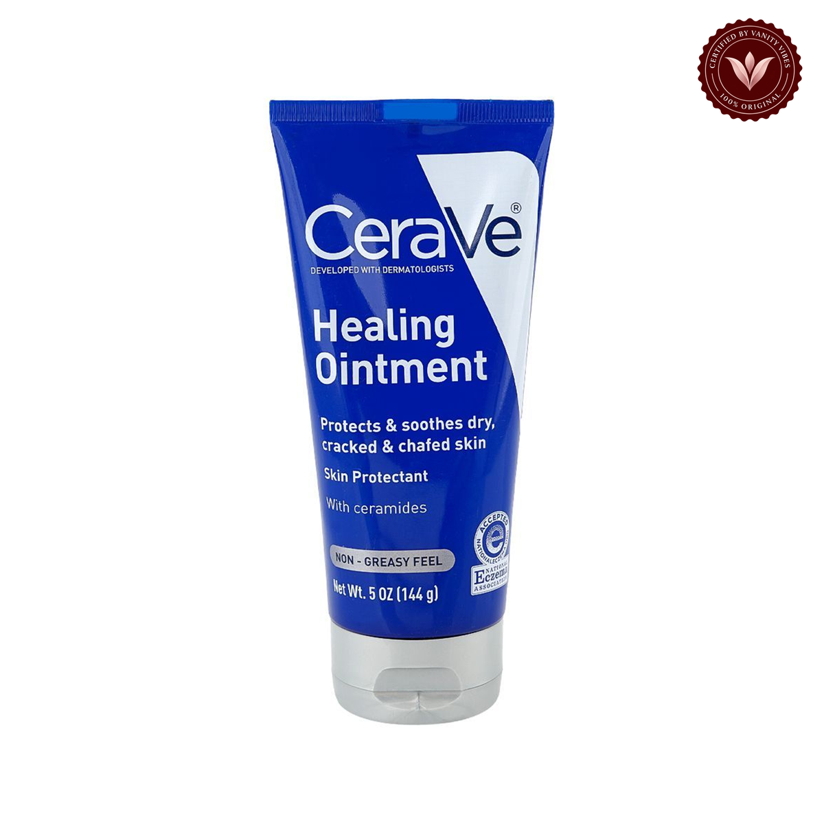 CeraVe Healing Ointment 144 g front with Vanity Vibes badge
