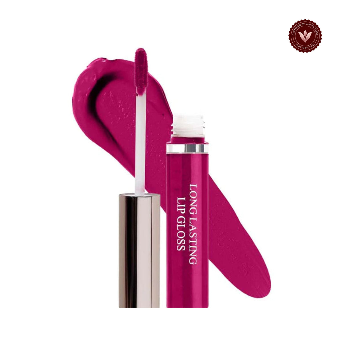 Glamorous Face Long Lasting Liquid Lipstick (shade 02) product photo on white background with Vanity Vibes badge
