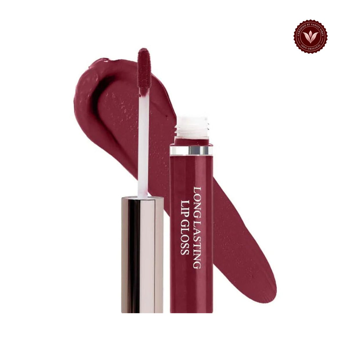 Glamorous Face Long Lasting Liquid Lipstick (shade 05) product photo on white background with Vanity Vibes badge