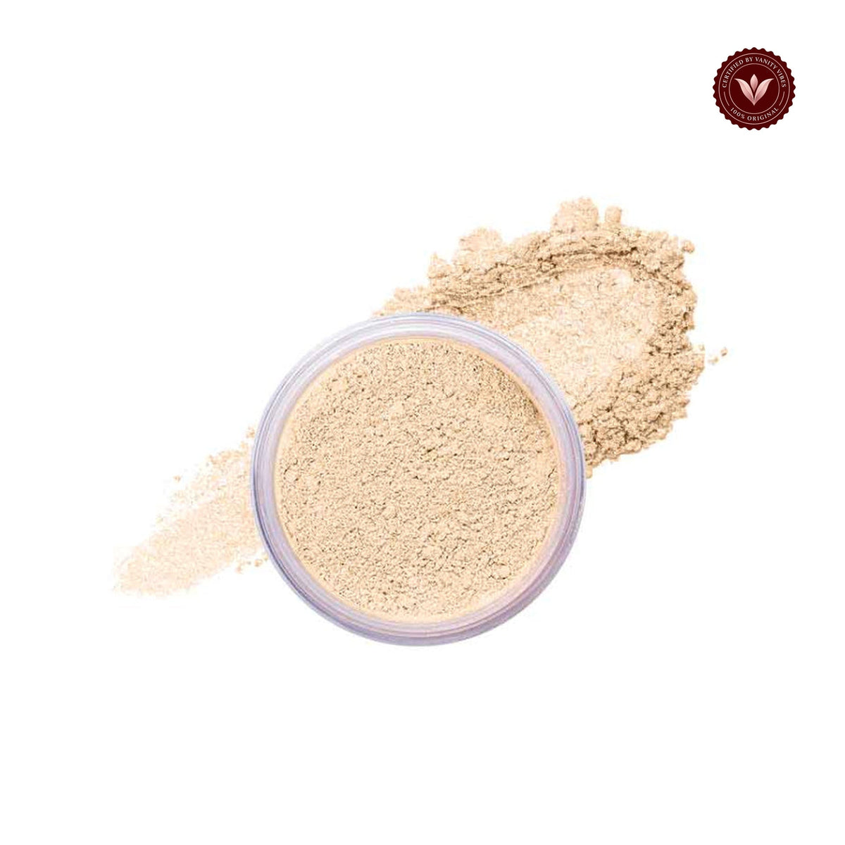 Glamorous Face Loose Face & Body Shimmer Powder (Shade: 10 White Gold) white-background product image with Vanity Vibes badge