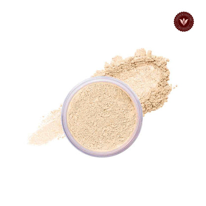 Glamorous Face Loose Face & Body Shimmer Powder (Shade: 10 White Gold) white-background product image with Vanity Vibes badge