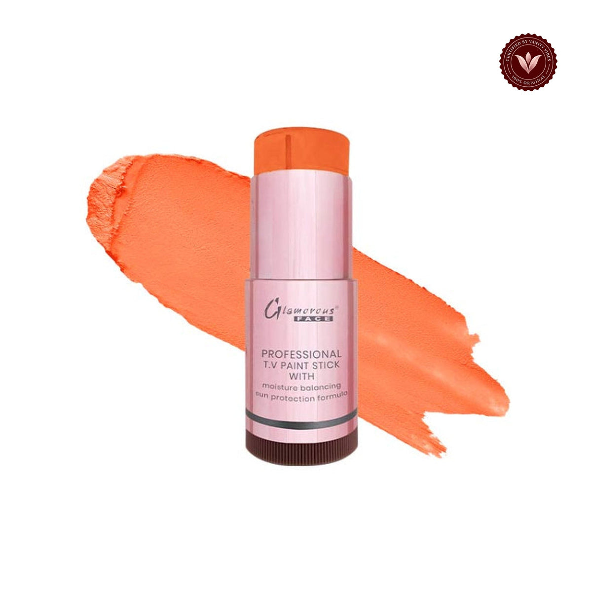 Glamorous Face Foundation Stick (GF 508) white-background product image with Vanity Vibes badge