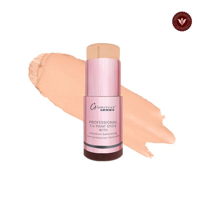 Glamorous Face Foundation Stick (GF 36) white-background product image with Vanity Vibes badge